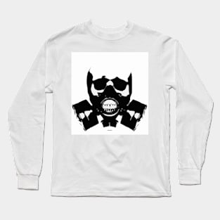 skull in gas mask Long Sleeve T-Shirt